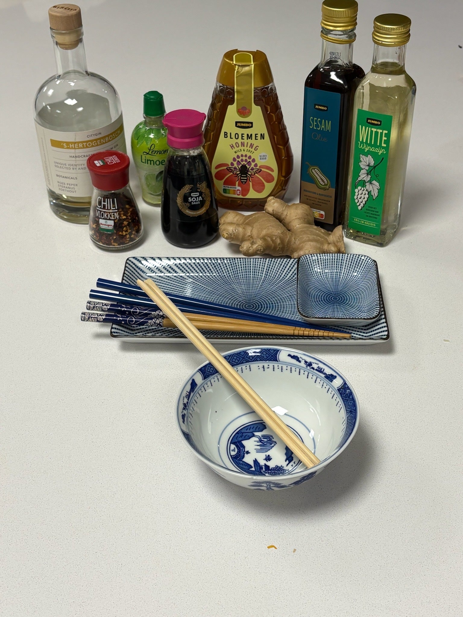 Gyoza met gin-sojasaus