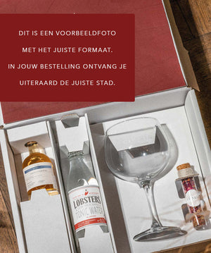 Kerstbox met stad