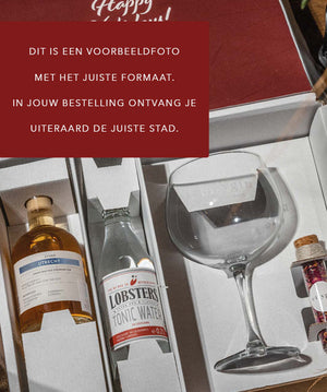 Kerstbox met stad