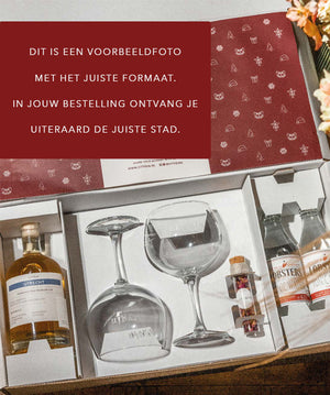 Kerstbox met stad